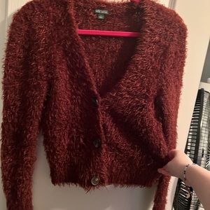 buttoned sweater